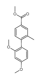 methyl 2',4'-dimethoxy-2-methylbiphenyl-4-carboxylate结构式