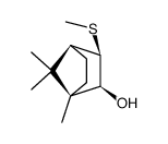 (+)-exo-3-(Methylthio)-1,7,7-trimethylbicyclo<2.2.1>heptan-2-ol结构式