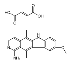 5,11-Dimethyl-9-methoxy-6H-pyrido(4,3-b)carbazol-1-amine maleate Structure