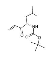 4-<(tert-butoxycarbonyl)amino>-6-methyl-1-hepten-3-one Structure