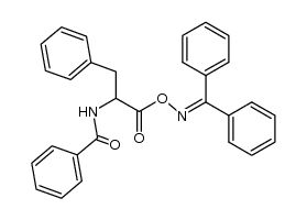 N-(1-(((diphenylmethylene)amino)oxy)-1-oxo-3-phenylpropan-2-yl)benzamide Structure