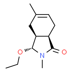 1H-Isoindol-1-one,3-ethoxy-2,3,3a,4,7,7a-hexahydro-2,5-dimethyl-,(3alpha,3aalpha,7aalpha)-(9CI) structure