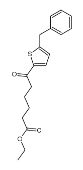 ethyl 5-benzyl-ε-oxothiophen-2-hexanoate结构式