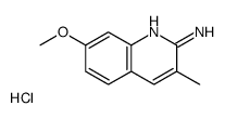 2-Amino-7-methoxy-3-methylquinoline hydrochloride结构式