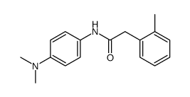 N-(p-dimethylaminophenyl)-o-tolylacetamide结构式