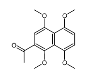 2-acetyl-1,4,5,8-tetramethoxynaphthalene Structure