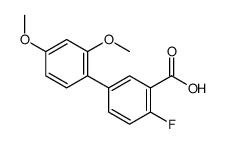 5-(2,4-dimethoxyphenyl)-2-fluorobenzoic acid Structure
