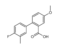 2-(4-fluoro-3-methylphenyl)-5-methoxybenzoic acid结构式