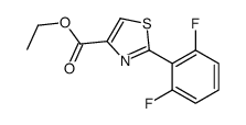 乙基 2-(2,6-二氟苯基)噻唑-4-羧酸结构式