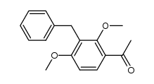 3-benzyl-2,4-dimethoxyacetophenone Structure