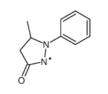 5-Methyl-1-phenyl-3-pyrazolidone radical Structure