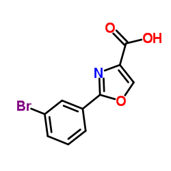 2-(3-Bromophenyl)-1,3-oxazole-4-carboxylic acid Structure