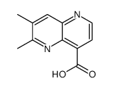 6,7-dimethyl-1,5-naphthyridine-4-carboxylic acid结构式