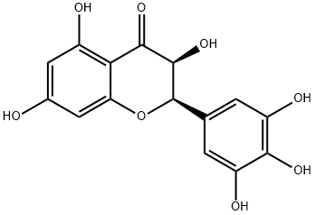 3,5,7-trihydroxy-2-(3,4,5-trihydroxyphenyl)chroman-4-one结构式