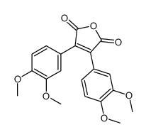 3,4-bis(3,4-dimethoxyphenyl)furan-2,5-dione Structure