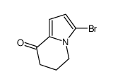 3-bromo-8-oxo-5,6,7,8-tetrahydroindolizine结构式