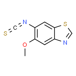 Benzothiazole, 6-isothiocyanato-5-methoxy- (9CI) structure