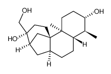 19-noraphidicolan-3β,16β,17-triol Structure