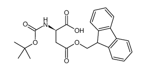 (R)-4-((9H-芴-9-基)甲氧基)-2-((叔丁氧基羰基)氨基)-4-氧代丁酸图片