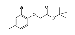 tert-butyl (2-bromo-4-methylphenoxy)acetate结构式