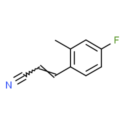 2-Propenenitrile,3-(4-fluoro-2-methylphenyl)-(9CI) picture