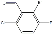 2-bromo-6-chloro-3-fluorobenzaldehyde结构式