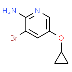3-bromo-5-cyclopropoxypyridin-2-amine structure