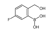 5-Fluoro-2-hydroxymethylphenylboronic acid structure