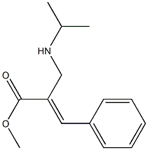 (E)-methyl 2-((isopropylamino)methyl)-3-phenylacrylate结构式