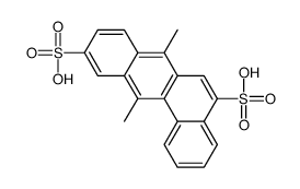 7,12-dimethylbenzo[a]anthracene-5,10-disulfonic acid Structure