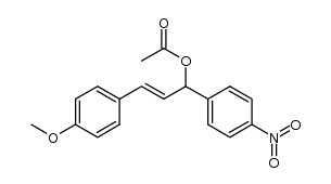 3-(4-methoxyphenyl)-1-(4-nitrophenyl)-2-propen-1-ol acetate Structure