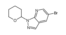 5-Bromo-1-(tetrahydro-2H-pyran-2-yl)-1H-pyrazolo[3,4-b]pyridine结构式