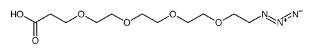 Azido-PEG4-C2-acid structure