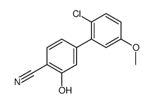 4-(2-chloro-5-methoxyphenyl)-2-hydroxybenzonitrile结构式