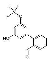 2-[3-hydroxy-5-(trifluoromethoxy)phenyl]benzaldehyde结构式