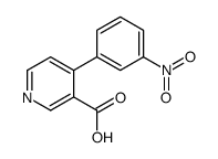 4-(3-nitrophenyl)pyridine-3-carboxylic acid结构式