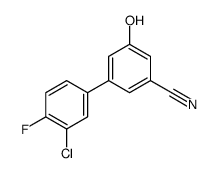 3-(3-chloro-4-fluorophenyl)-5-hydroxybenzonitrile结构式