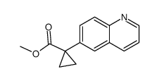 1-quinolin-6-yl-cyclopropanecarboxylic acid methyl ester结构式