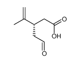 (S)-4-methyl-3-(2-oxoethyl)pent-4-enoic acid Structure