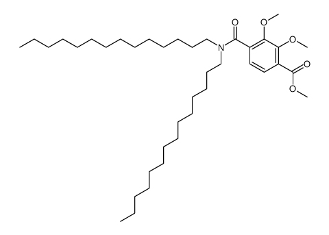 methyl 4-(ditetradecylcarbamoyl)-2,3-dimethoxybenzoate结构式