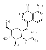 2-aminophthalylhydrazido-n-acetyl-b-d-glucosaminide Structure