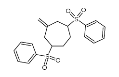 3-methylene-1,5-bis(phenylsulfonyl)cycloheptane Structure