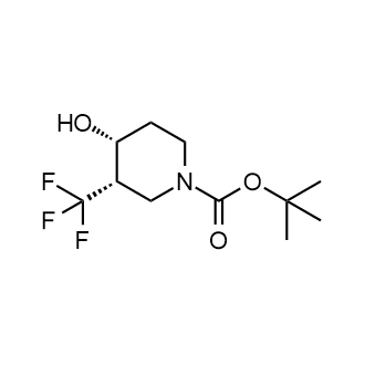 (3S,4R)-4-羟基-3-(三氟甲基)哌啶-1-羧酸叔丁酯结构式