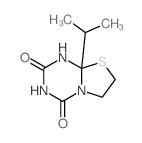 2H-Thiazolo[3,2-a]-1,3,5-triazine-2,4(3H)-dione,tetrahydro-8a-(1-methylethyl)- Structure