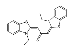 1,3-bis(3-ethyl-1,3-benzothiazol-2-ylidene)propane-2-thione Structure