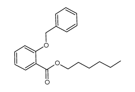 hexyl 2-benzyloxybenzoate结构式