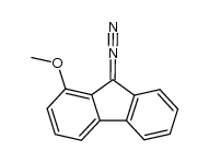 1-methoxy-9-diazofluorene Structure