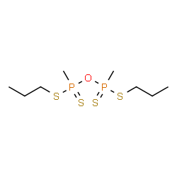 Bis(methylphosphonodithioic acid S-propyl)anhydride Structure