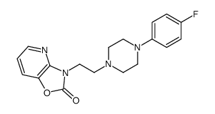 3-[2-[4-(4-fluorophenyl)piperazin-1-yl]ethyl]-[1,3]oxazolo[4,5-b]pyridin-2-one结构式