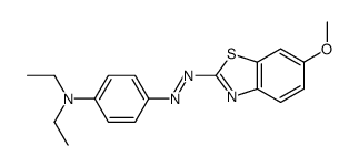 N,N-二乙基-4-[(6-甲氧基-2-苯并噻唑基)偶氮]苯胺结构式